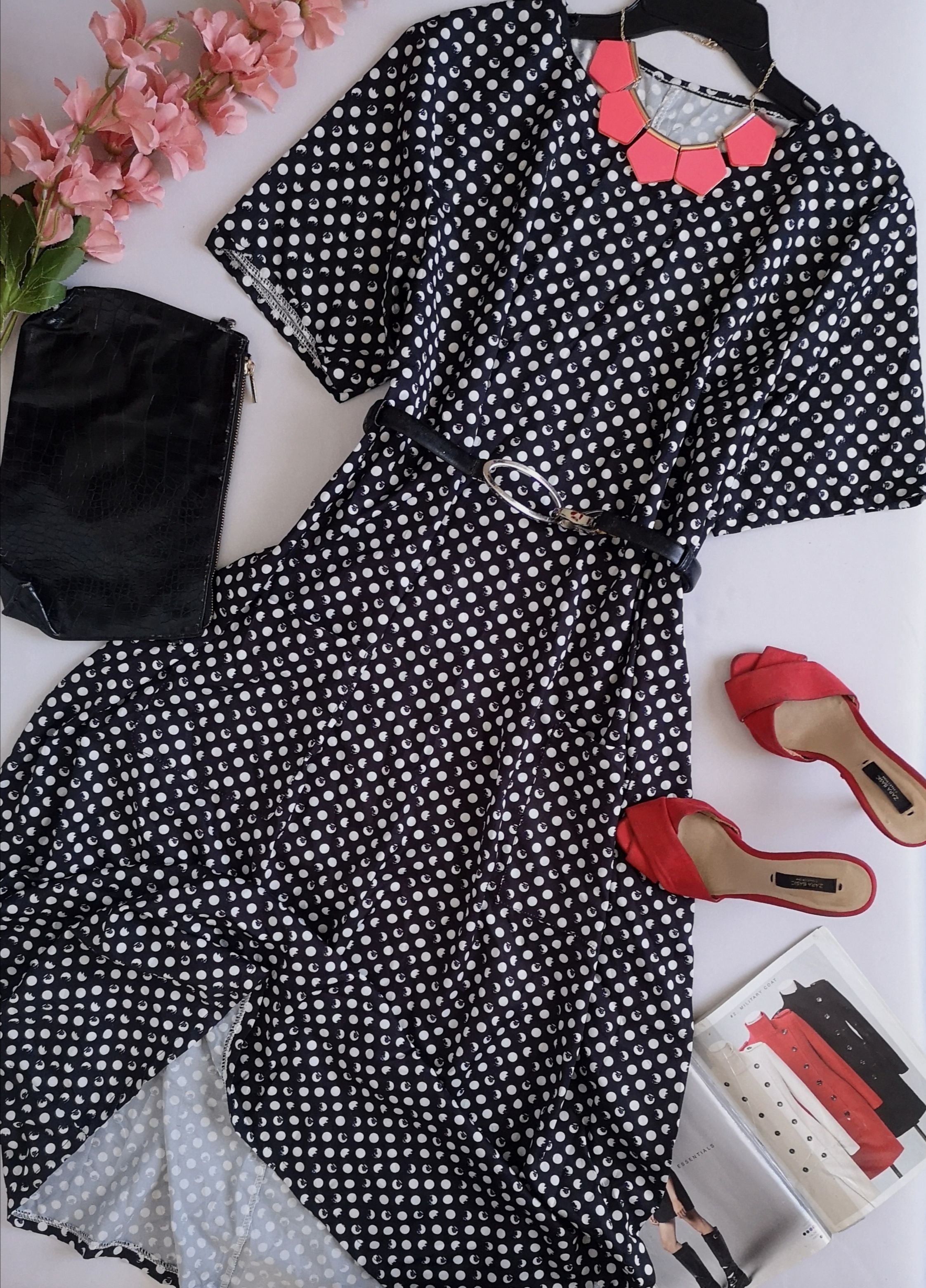 Vestido con bolsas adelante incluye cincho