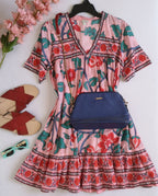 Vestido holgado de algodón