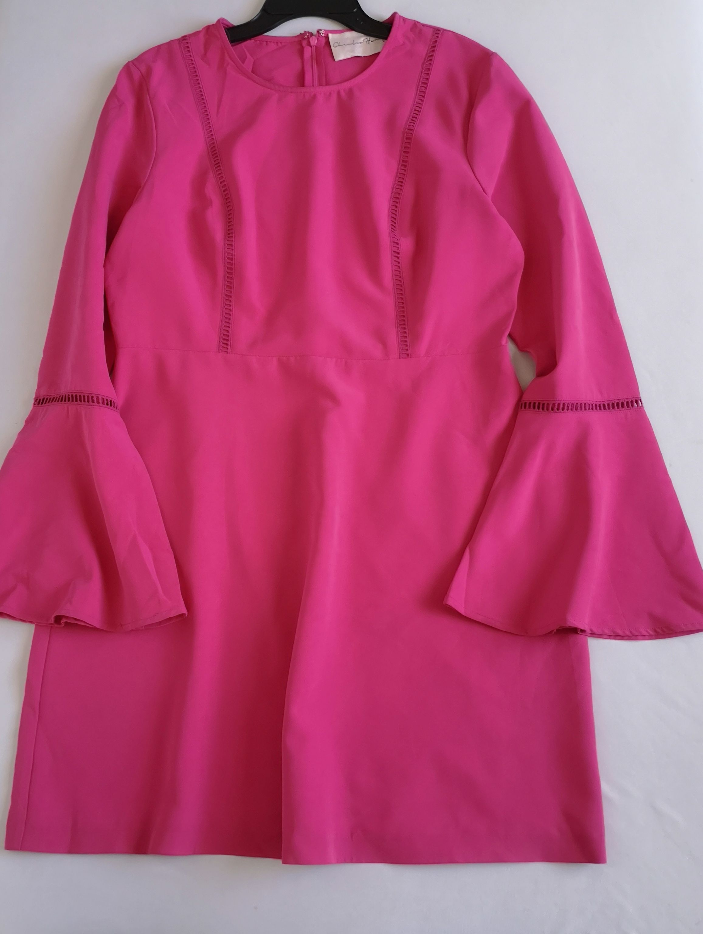 Vestido mangas campana incluye cincho