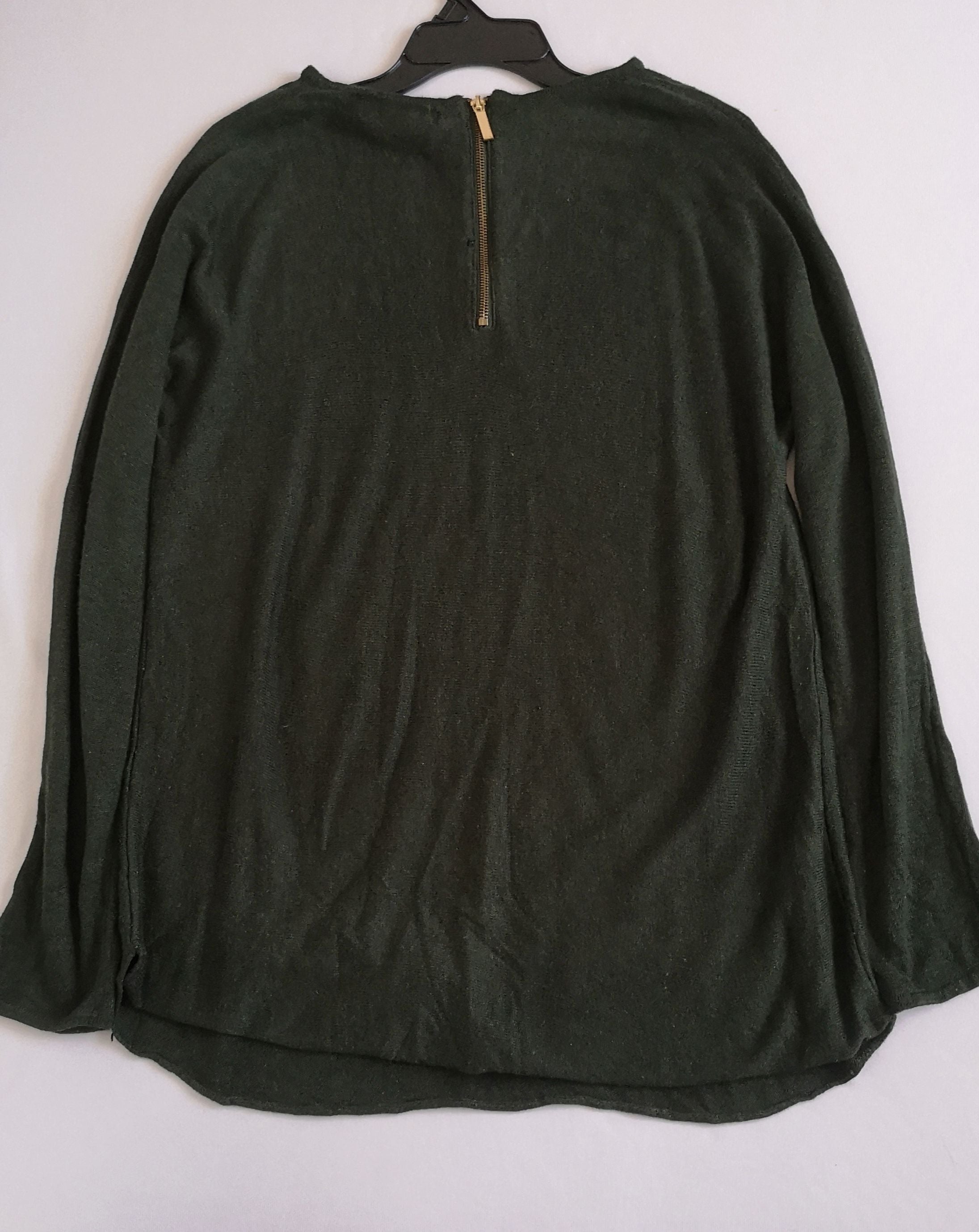 Blusa con zipper atrás y pantalón con forro ⚓