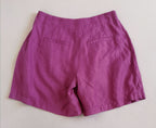 Blusa abierta de atrás con short de lino
