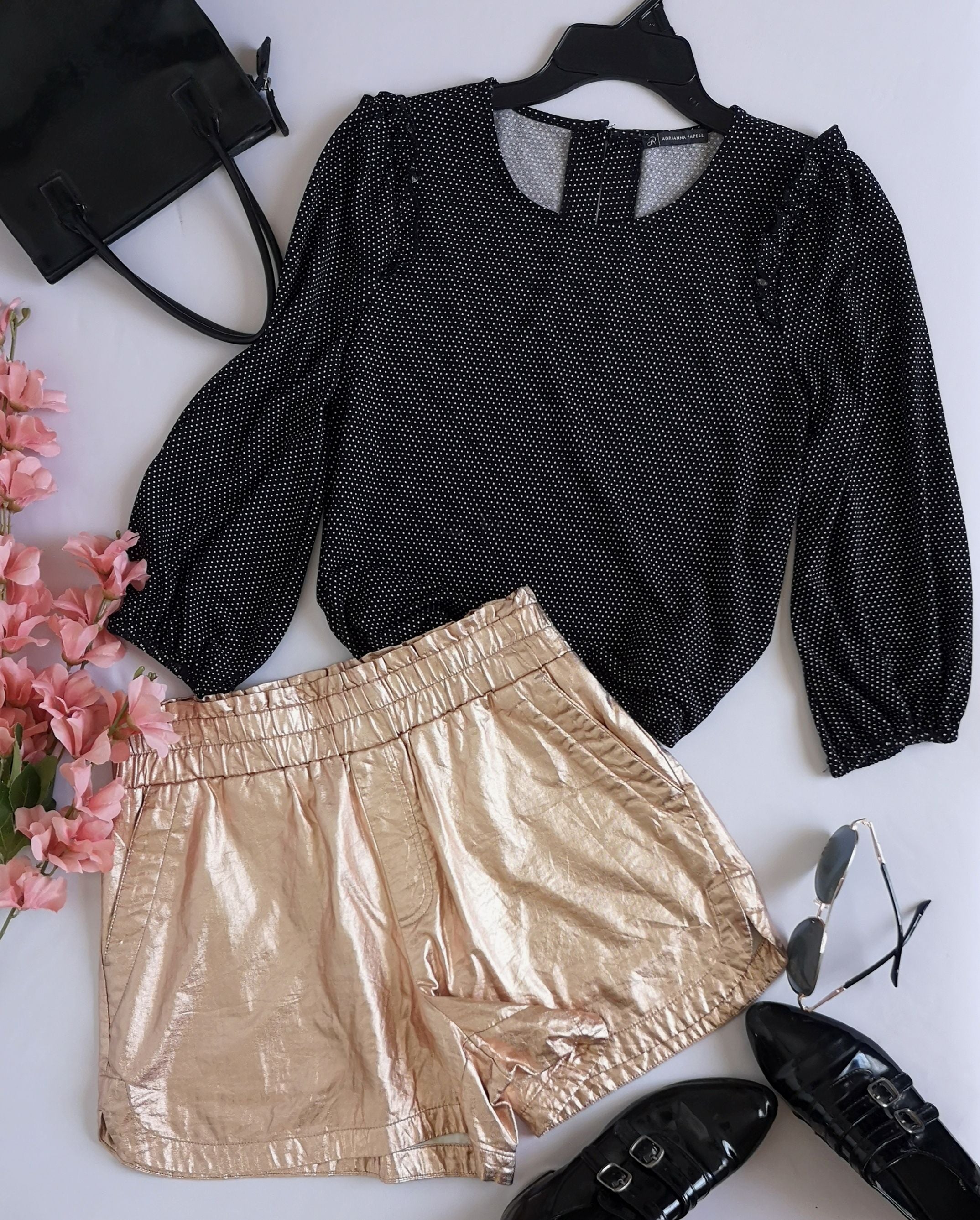 Short con bolsas y blusa 💙