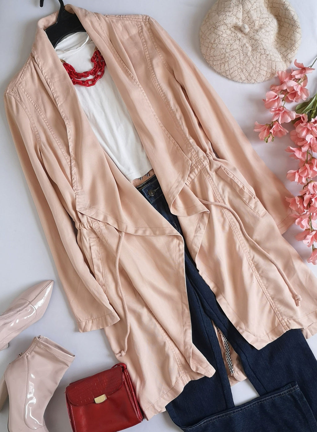 Chaqueta asimétrica con bolsas