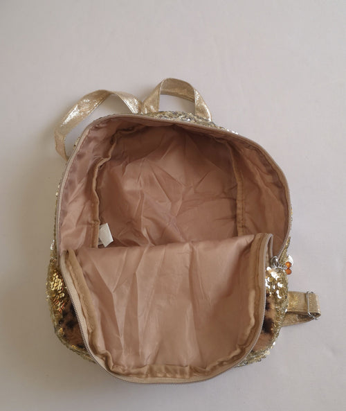 Cartera tipo mochila con lentejuelas