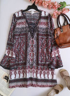 Vestido con cintas adelante