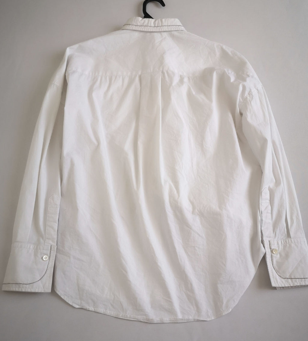 Blusa hombros caídos y pantalón h&m