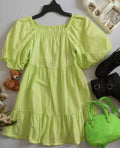 Vestido mangas tipo globo ❤️