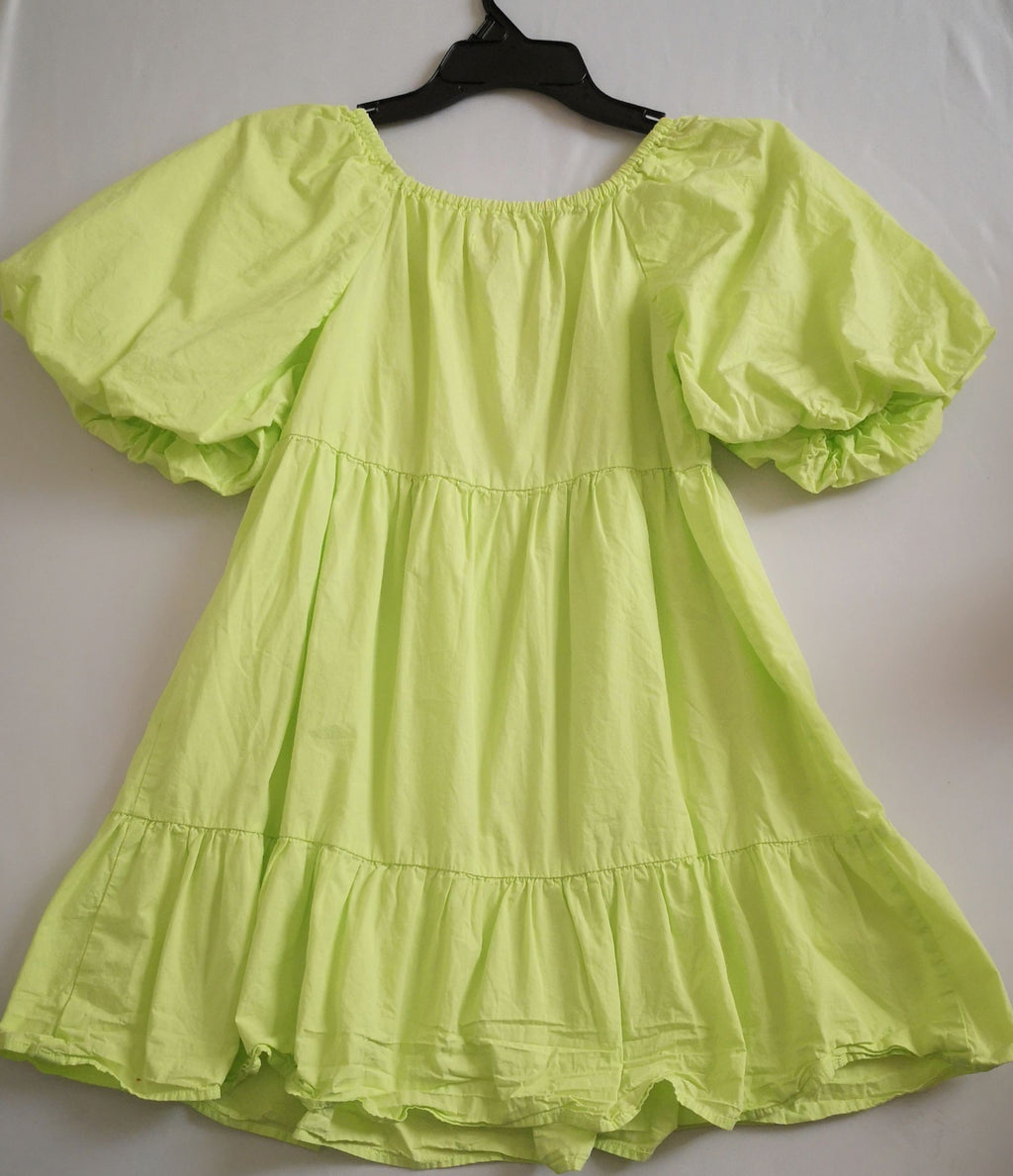Vestido mangas tipo globo ❤️