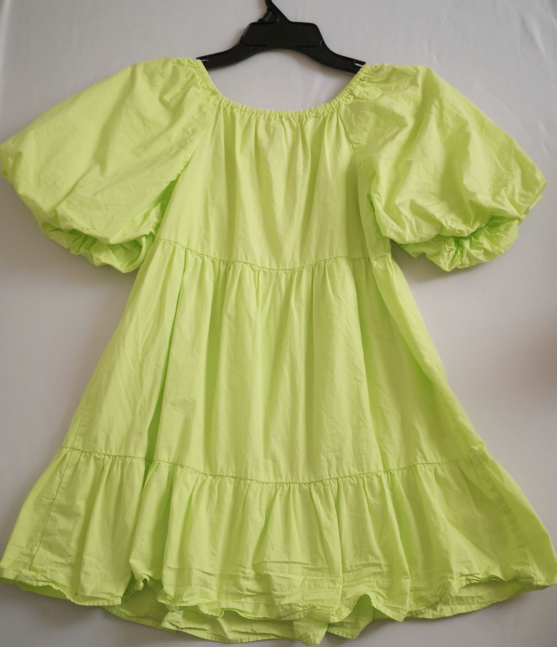 Vestido mangas tipo globo ❤️