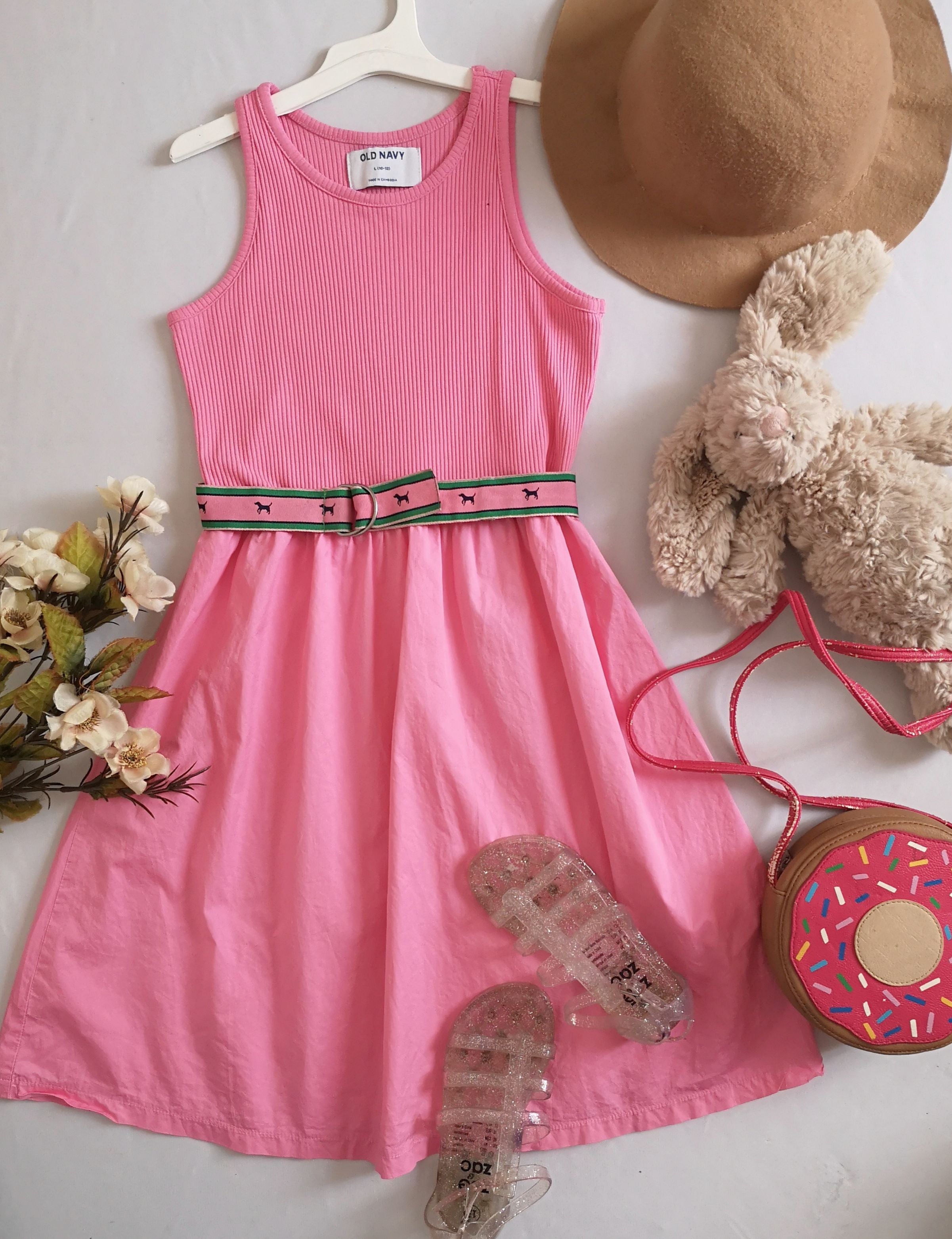 Vestido de algodón incluye cincho