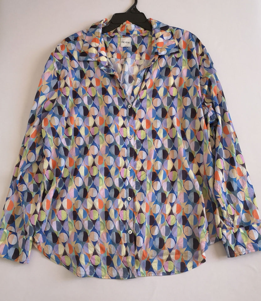 Blusa larga de algodón