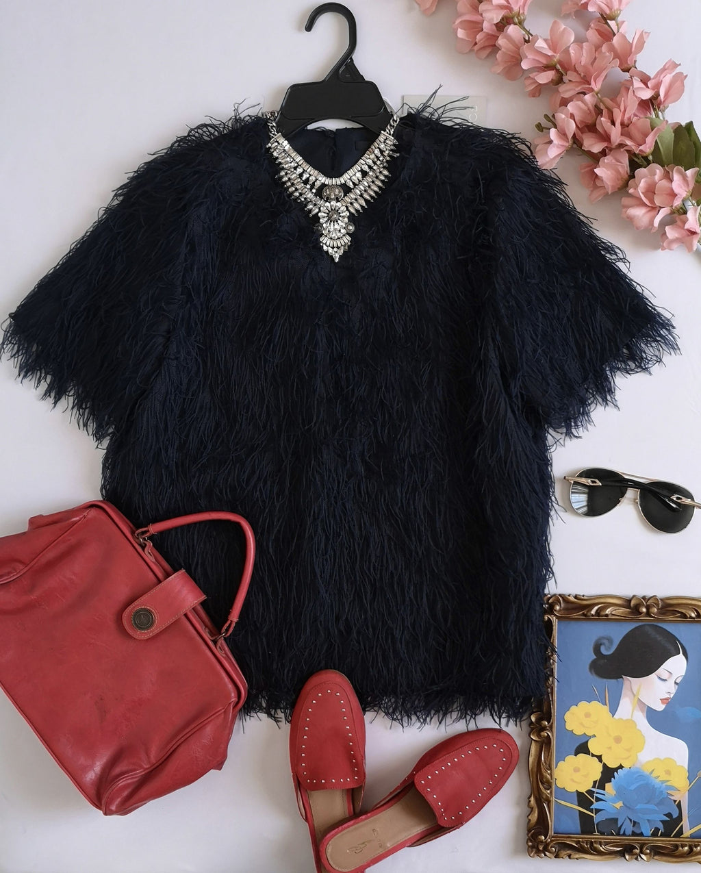 Blusa con flecos nueva