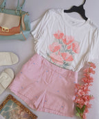Short bordado con blusa ❤️