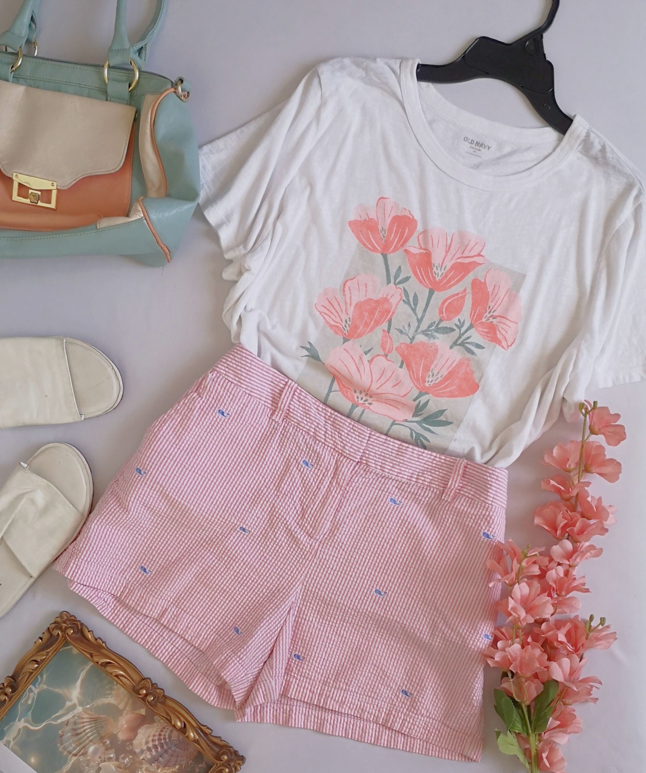 Short bordado con blusa ❤️
