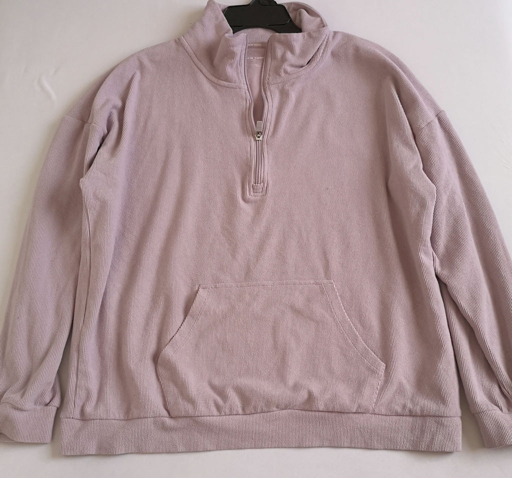 Suéter con zipper adelante