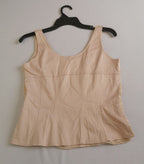 Falda de organza y blusa con zipper a un lado