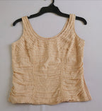 Falda de organza y blusa con zipper a un lado
