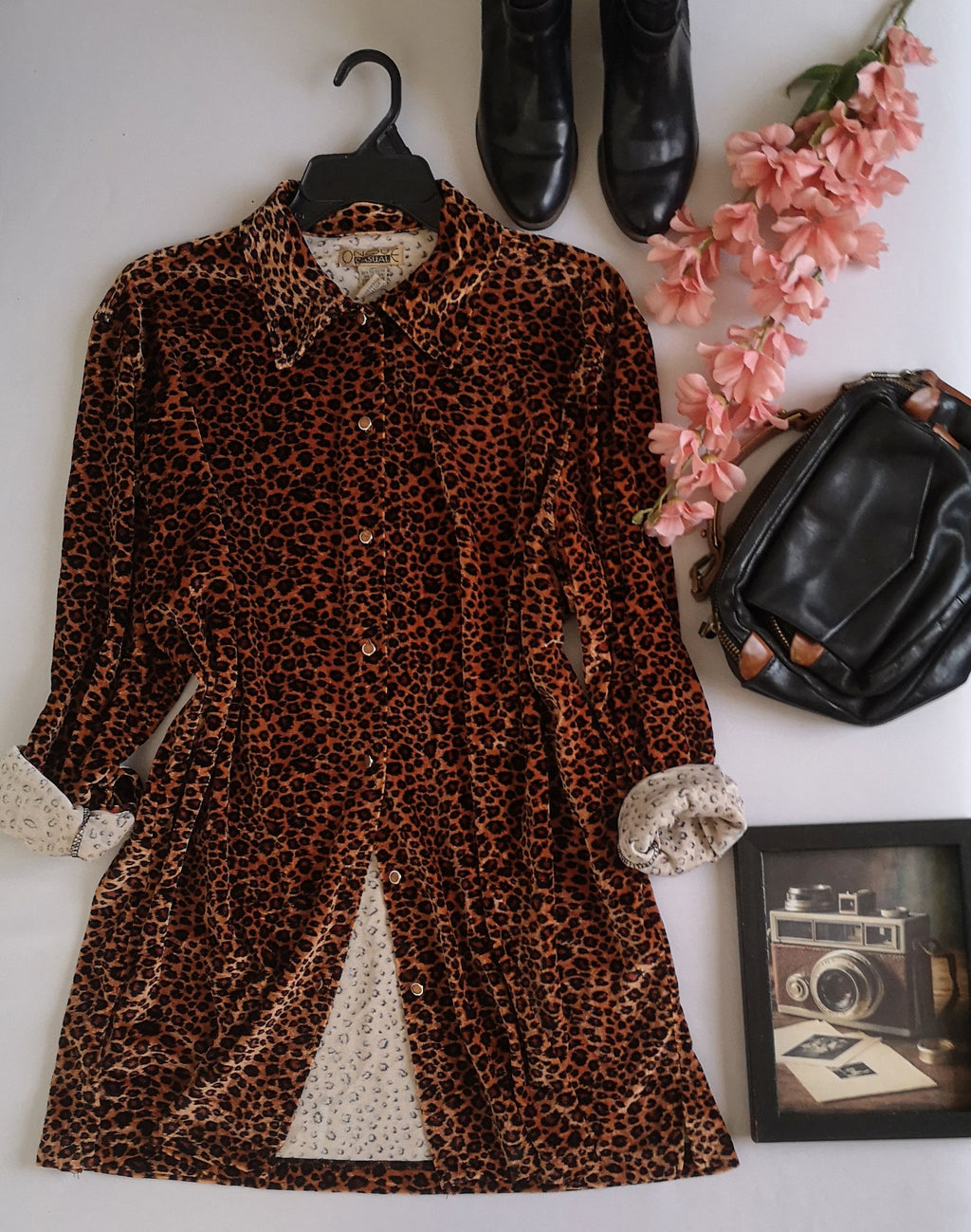 Blusa larga de terciopelo