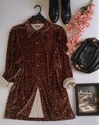Blusa larga de terciopelo