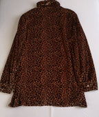 Blusa larga de terciopelo