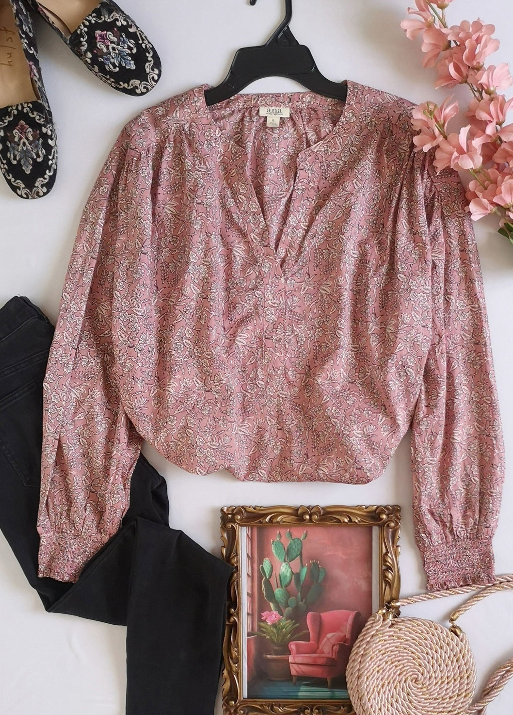 Blusa manga larga