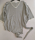Palazzo y blusa con nudo