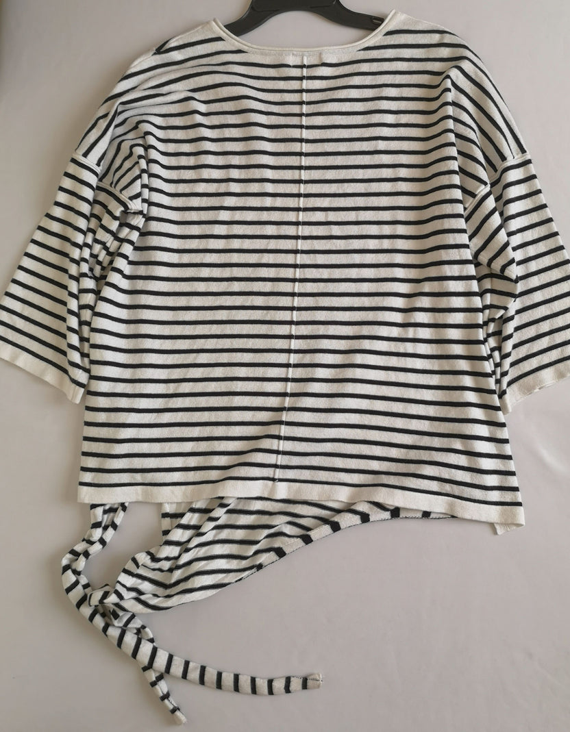 Palazzo y blusa con nudo