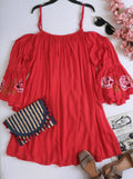 Vestido holgado tela fresca