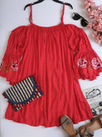 Vestido holgado tela fresca