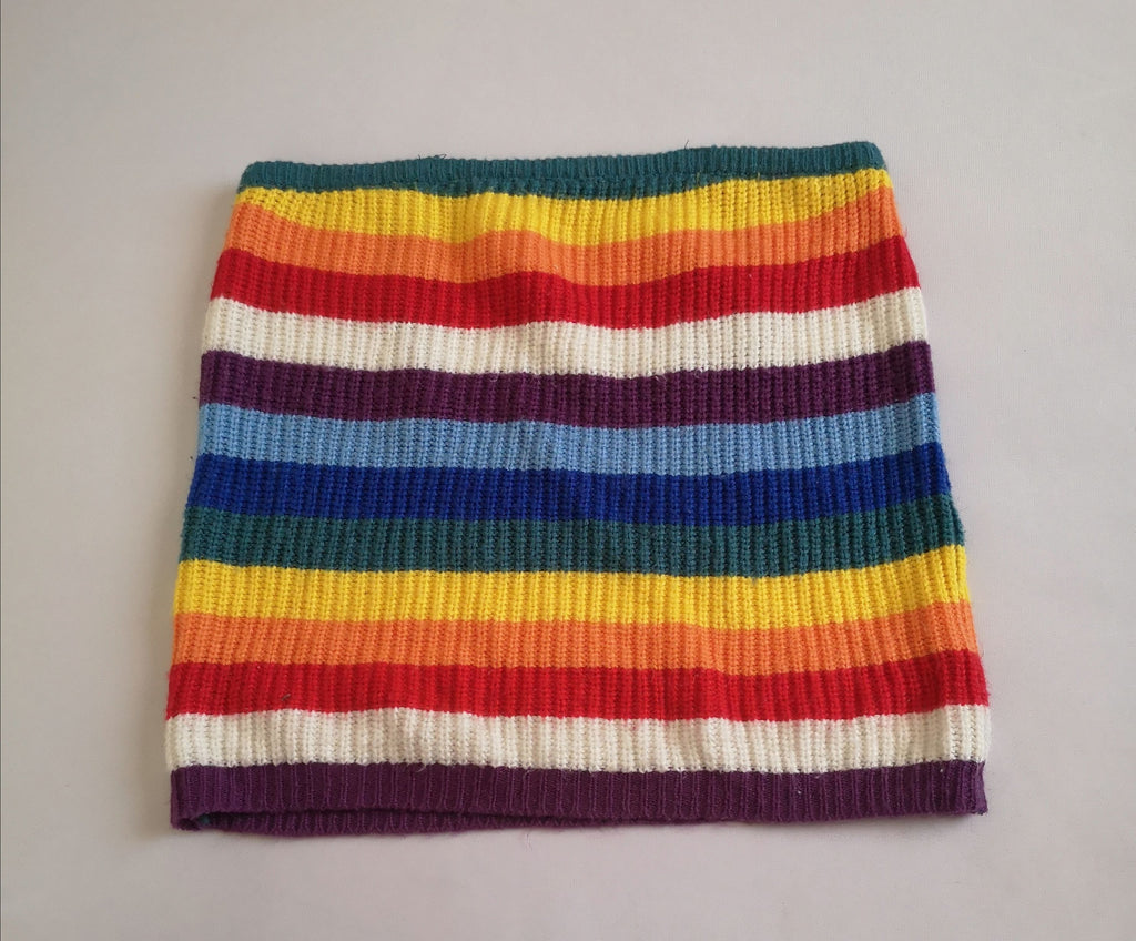 Short y blusa strapless tejida
