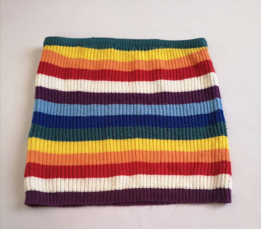 Short y blusa strapless tejida