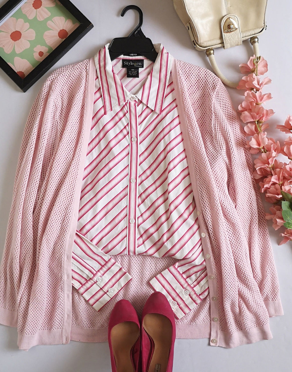 Blusa manga larga con de algodón