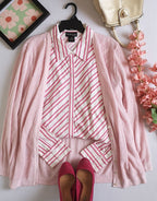 Blusa manga larga con de algodón