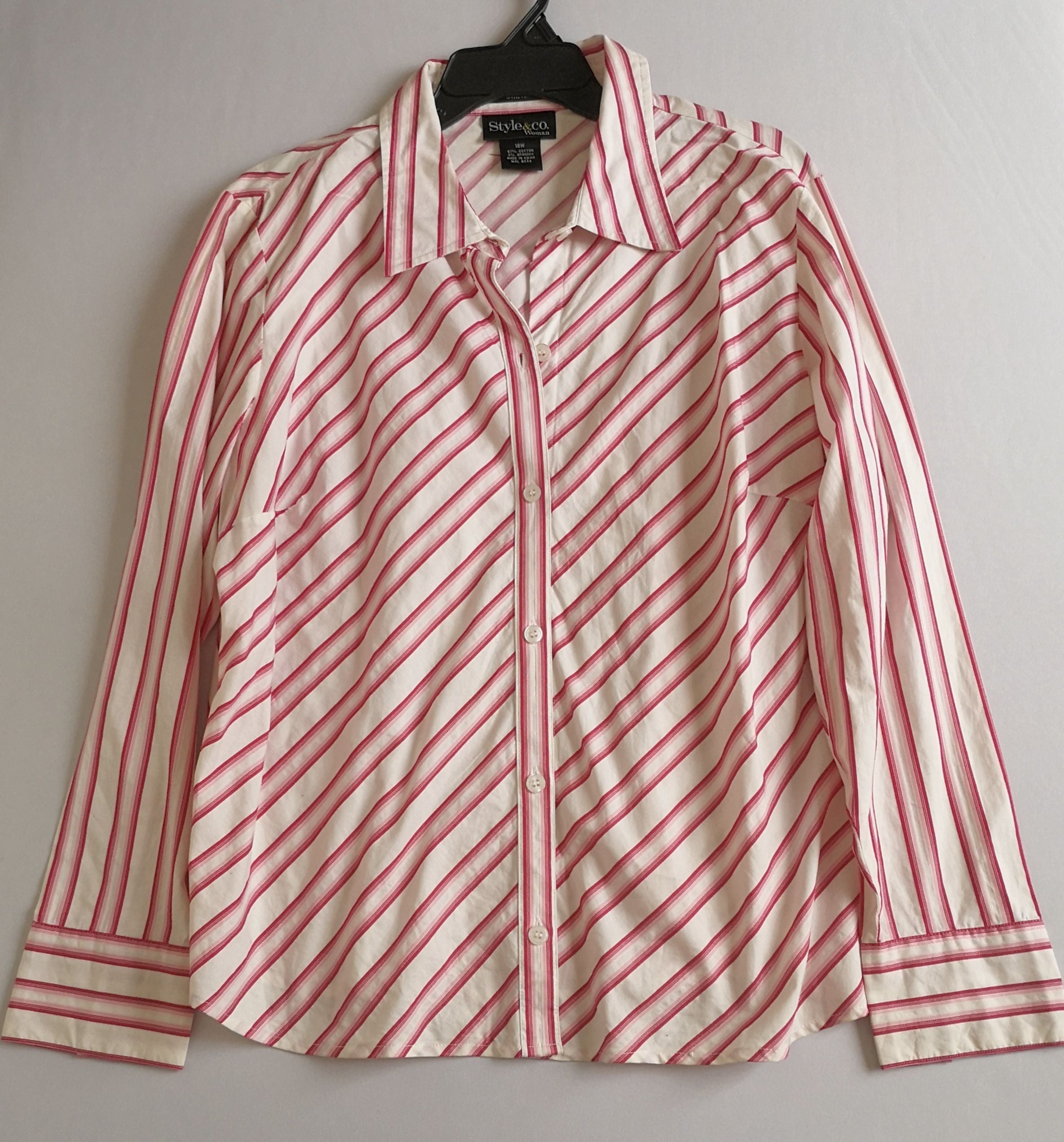 Blusa manga larga con de algodón
