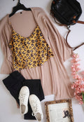 Cárdigan manga corta y blusa de tirantes ❤️
