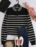 Sueter con zipper en el cuello