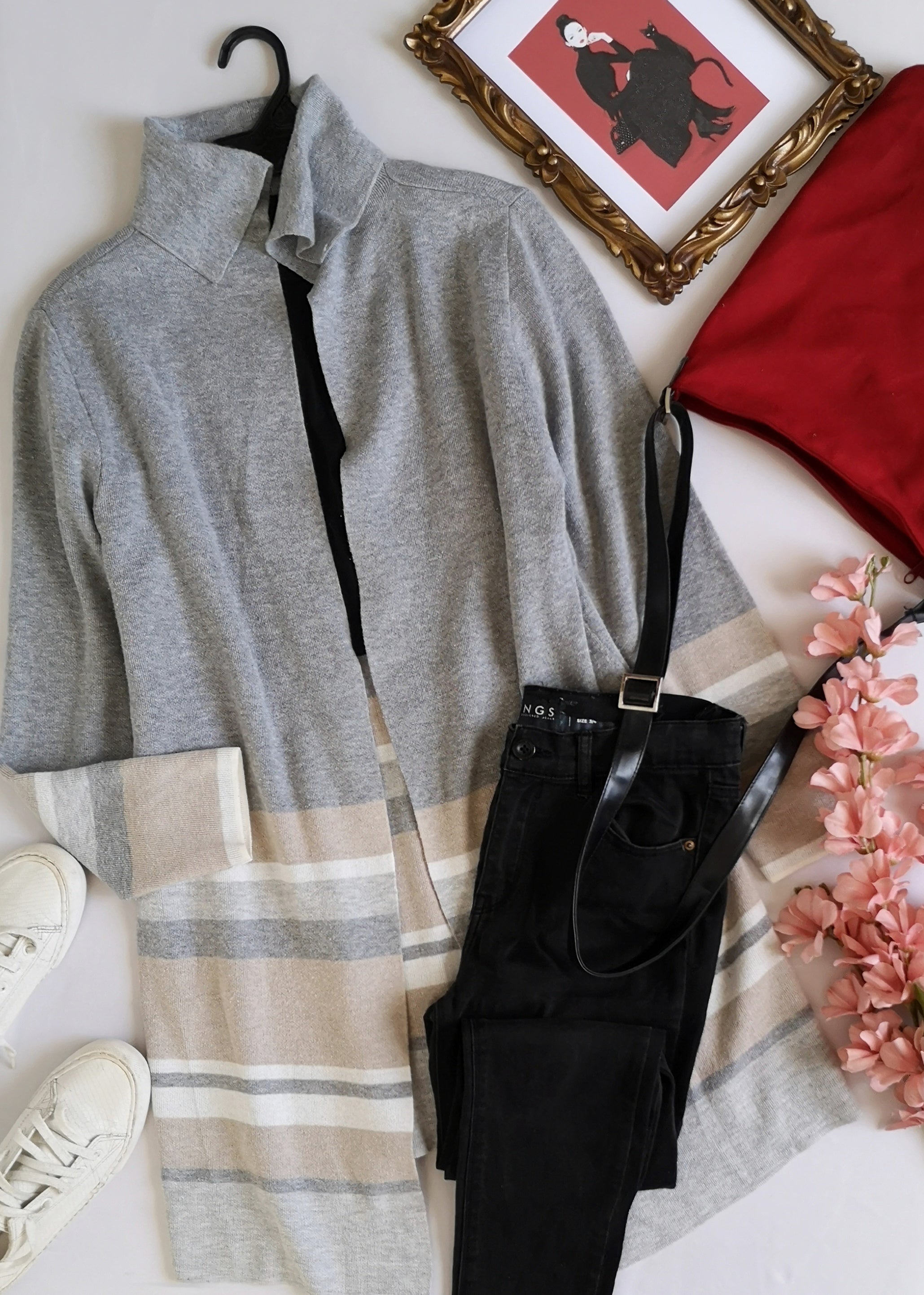 Cárdigan cuello alto