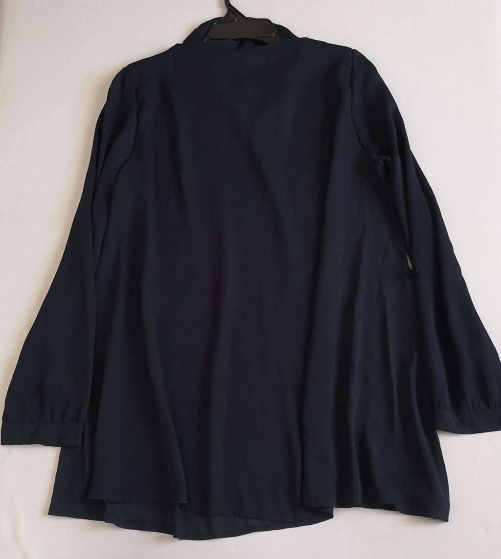 Maxiblusa de chifon y chaleco tipo sastre ⚓