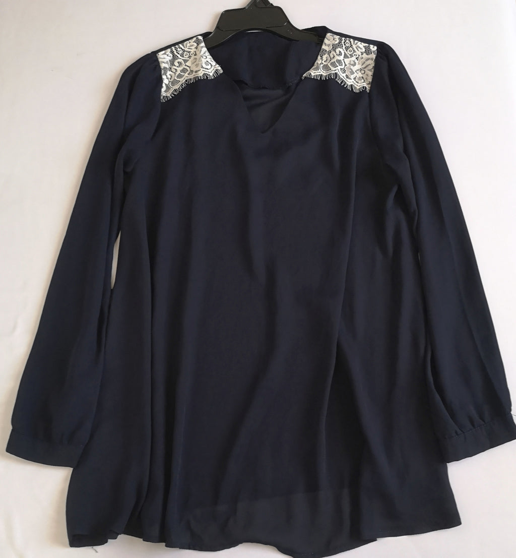 Maxiblusa de chifon y chaleco tipo sastre ⚓