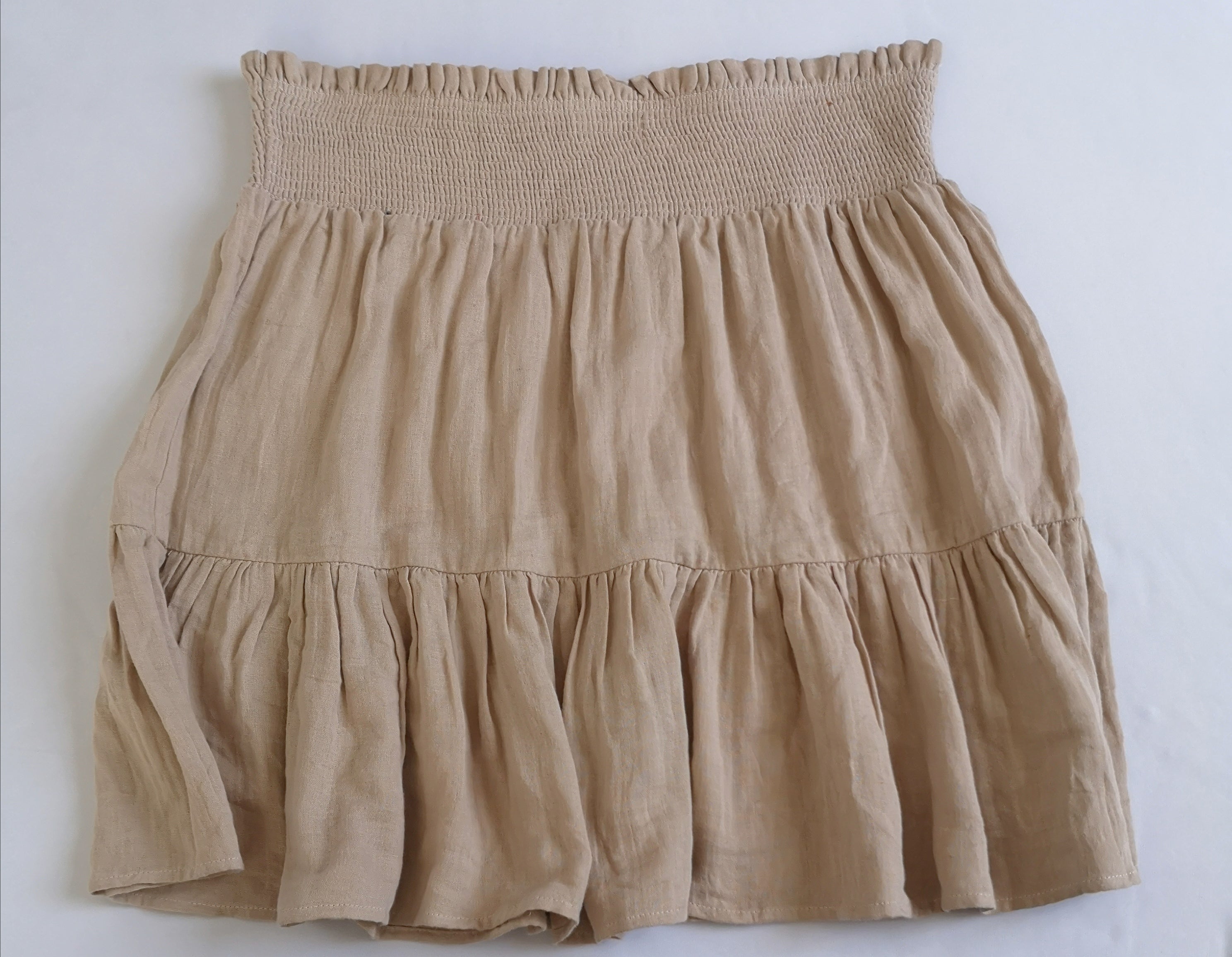 Blusa manga corta con falda