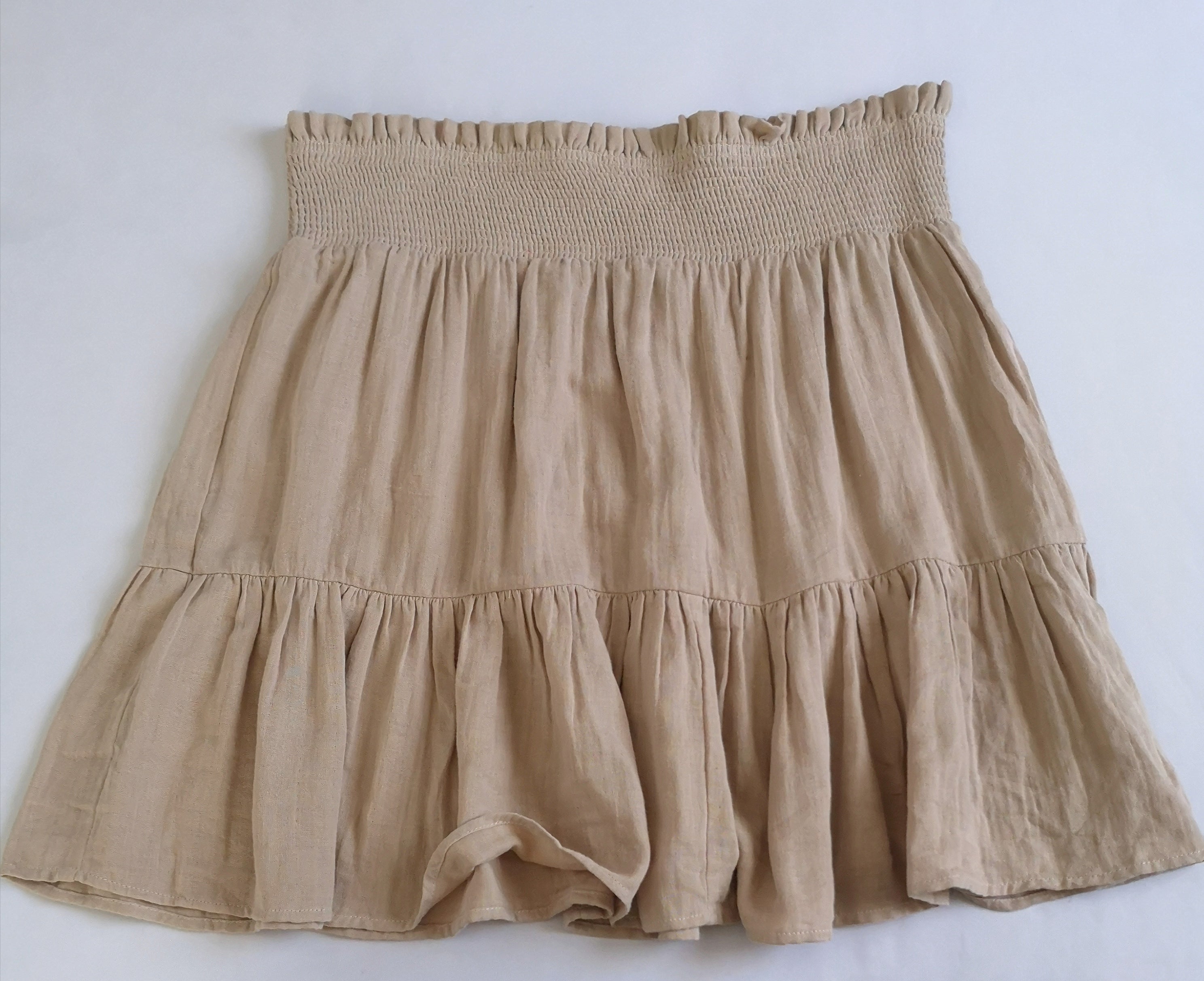 Blusa manga corta con falda