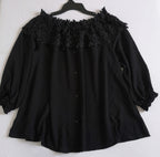 Blusa con encaje arriba