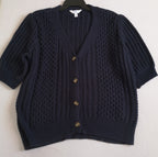 Cárdigan manga corta