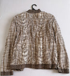 Chaqueta corrugada con blusa sin mangas