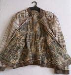 Chaqueta corrugada con blusa sin mangas