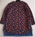 Blusa larga tipo acolchada incluye cincho