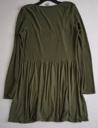 Vestido cuello cuadrado incluye cincho