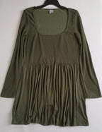 Vestido cuello cuadrado incluye cincho