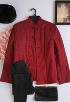 Chaqueta cuello chino acolchada