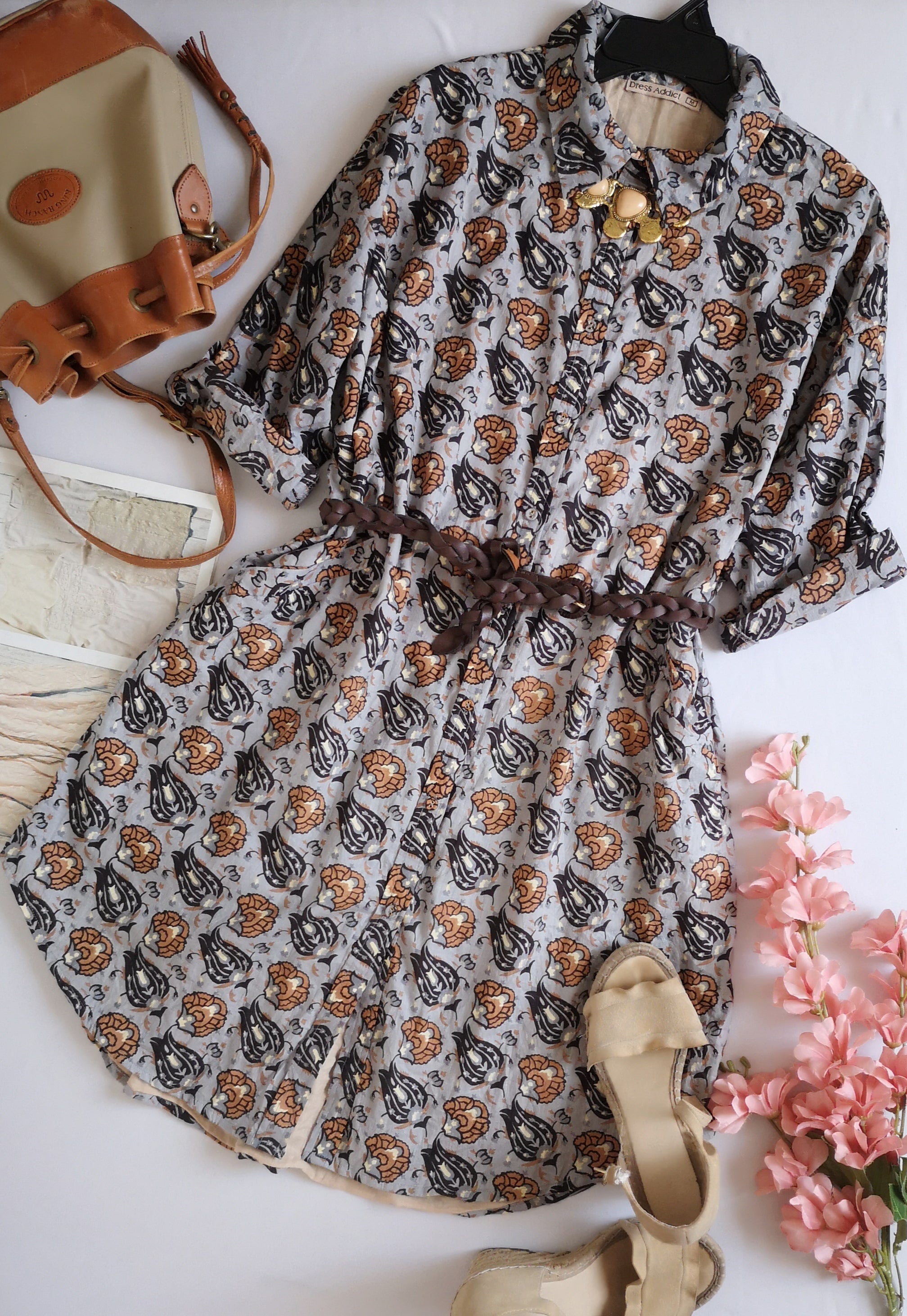 Vestido con bolsas incluye cincho